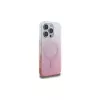 Guess IML Glitter Gradient MagSafe Case voor iPhone 16 Pro (roze)