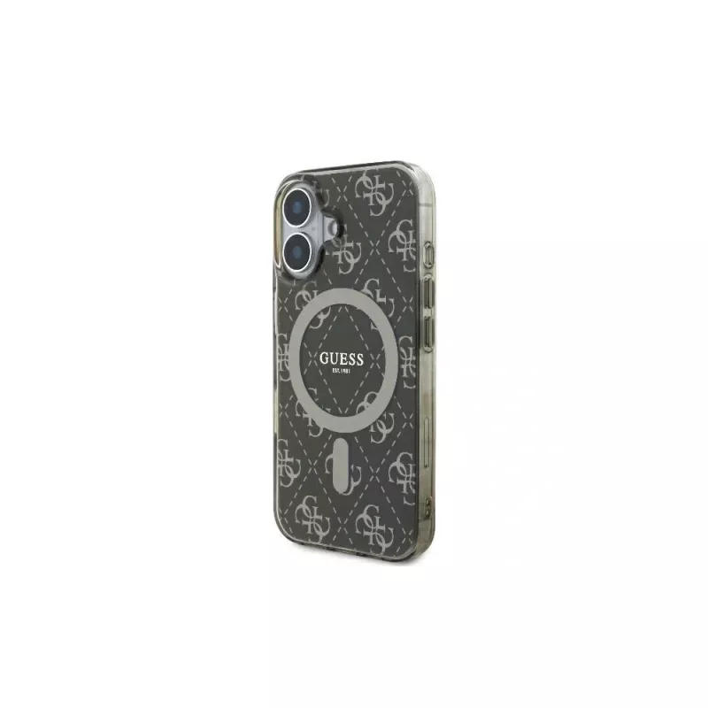Guess GUHMP16MH4DTEW hardcase voor iPhone 16 Plus 6,7 inch bruin IML 4G-achtergrond MagSafe