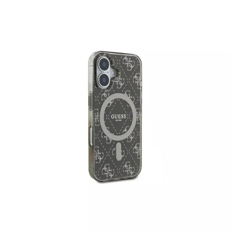 Guess GUHMP16MH4DTEW hardcase voor iPhone 16 Plus 6,7 inch bruin IML 4G-achtergrond MagSafe