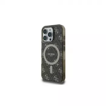 Guess GUHMP16LH4DTEW iPhone 16 Pro 6.3 Hardcase IML 4G-achtergrond MagSafe bruin