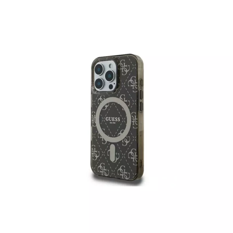 Guess GUHMP16LH4DTEW iPhone 16 Pro 6.3 Hardcase IML 4G-achtergrond MagSafe bruin