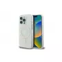 Guess GUHMP16LH4DTEH iPhone 16 Pro 6,3 inch witte hardcase IML 4G Background MagSafe