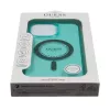 Guess IML Rhinestones MagSafe Case voor iPhone 16 Pro Max (groen)