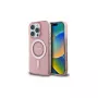 Guess GUHMP16LPFTDTEP Hardcase IML Rhinestones MagSafe voor iPhone 16 Pro 6.3 roze
