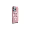 Guess GUHMP16LPFTDTEP Hardcase IML Rhinestones MagSafe voor iPhone 16 Pro 6.3 roze
