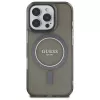 Guess GUHMP16XHFGEREK hardcase IML Glitter Circle MagSafe voor iPhone 16 Pro Max 6,9 inch zwart