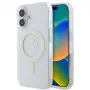 Guess GUHMP16SHFGERET iPhone 16 transparant Hardcase IML Glitter Circle MagSafe