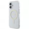Guess GUHMP16SHFGERET iPhone 16 transparant Hardcase IML Glitter Circle MagSafe
