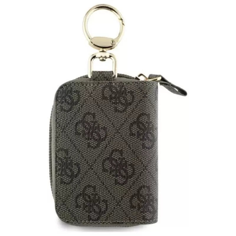 Guess kabeltas GUABP4DPTW bruin 4G Triangle van eco-leer, accessoire-organizer