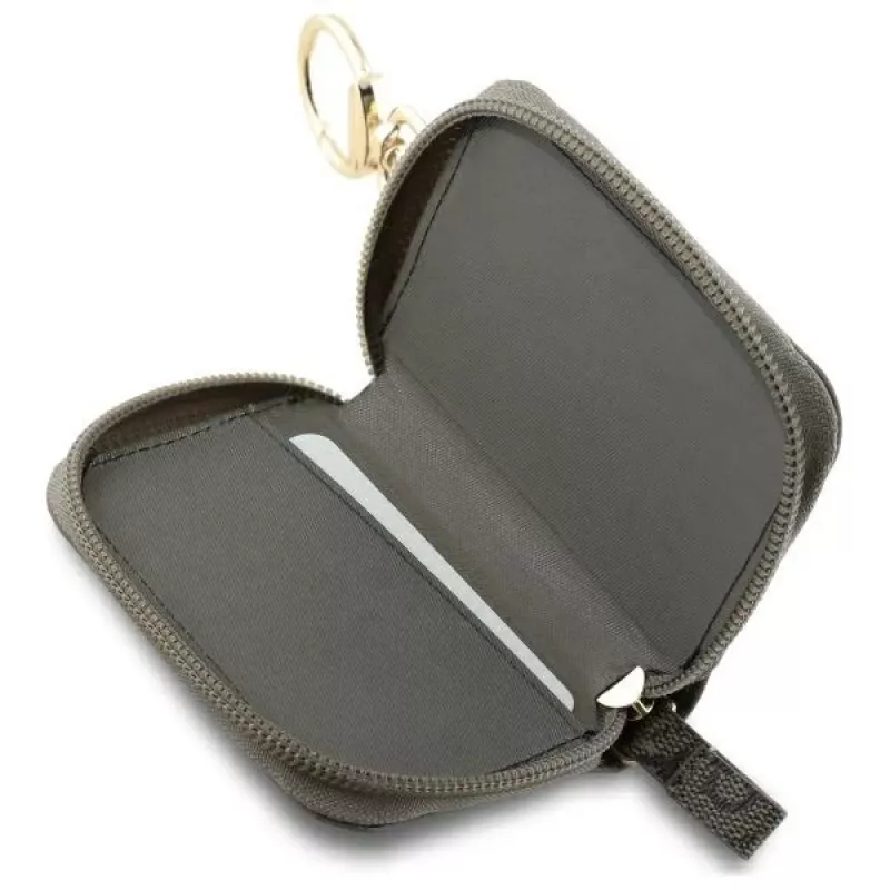 Guess kabeltas GUABP4DPTW bruin 4G Triangle van eco-leer, accessoire-organizer