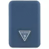 GUESS Grained Triangle draadloze powerbank 5000mAh 15W USB-C MagSafe blauw