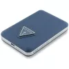 GUESS Grained Triangle draadloze powerbank 5000mAh 15W USB-C MagSafe blauw