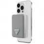 GUESS Grained Triangle draadloze powerbank 5000mAh 15W USB-C MagSafe beige