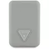 GUESS Grained Triangle draadloze powerbank 5000mAh 15W USB-C MagSafe beige