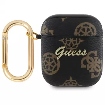 Guess GUA2PG4GPK AirPods 1/2 hoesje zwart 4G haak