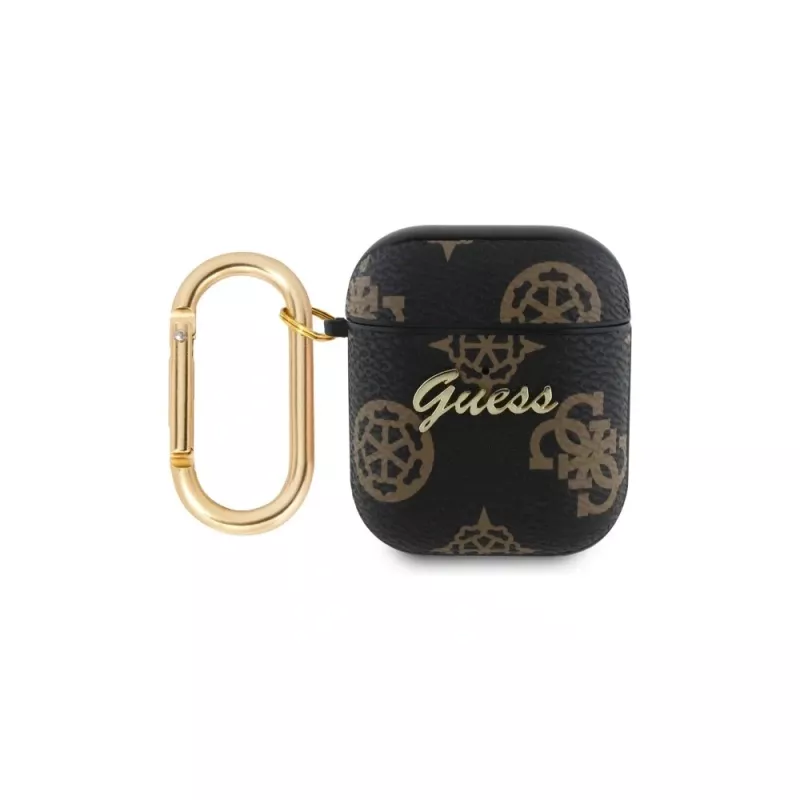Guess GUA2PG4GPK AirPods 1/2 hoesje zwart 4G haak