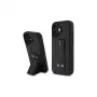 BMW BMHCP16SGSPCCK M Grip Stand Smooth and Carbon hardcase voor iPhone 16 6.1 – zwart