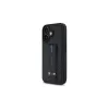 BMW BMHCP16SGSPCCK M Grip Stand Smooth and Carbon hardcase voor iPhone 16 6.1 – zwart