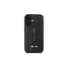 BMW BMHCP16SGSPCCK M Grip Stand Smooth and Carbon hardcase voor iPhone 16 6.1 – zwart