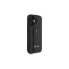 BMW BMHCP16SGSPCCK M Grip Stand Smooth and Carbon hardcase voor iPhone 16 6.1 – zwart