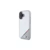 BMW M Carbon Tricolor Line hardcase voor iPhone 16 6,1 inch - grijs MagSafe