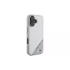 BMW M Carbon Tricolor Line hardcase voor iPhone 16 6,1 inch - grijs MagSafe