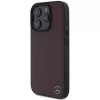 MERCEDES-BENZ hout-kunstleer hard case voor Apple iPhone 16 Pro Max 6,9 inch rood MagSafe