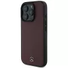 Mercedes-Benz MEHMP16L23RBARR hardcase voor iPhone 16 Pro 6,3 inch rood gestructureerd en glad leer MagSafe