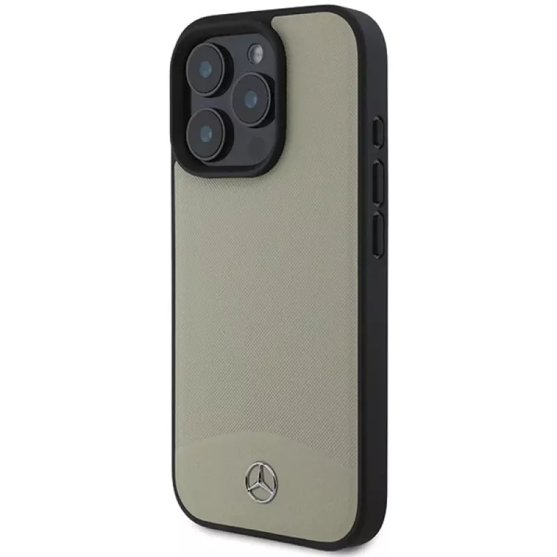 Mercedes-Benz MEHMP16X23RBARE iPhone 16 Pro Max 6,9 inch beige hardcase MB gestructureerd en glad leer MagSafe