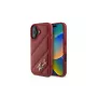 Karl Lagerfeld Quilted Signature case voor iPhone 16, rood