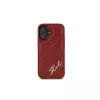 Karl Lagerfeld Quilted Signature case voor iPhone 16, rood