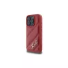 Karl Lagerfeld Quilted Signature case voor Apple iPhone 16 Pro (rood)