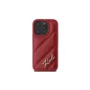 Karl Lagerfeld Quilted Signature case voor Apple iPhone 16 Pro (rood)