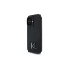 Karl Lagerfeld Shadow Metal Initial hardcase voor Apple iPhone 16 6,1 inch - zwart