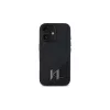 Karl Lagerfeld Shadow Metal Initial hardcase voor Apple iPhone 16 6,1 inch - zwart