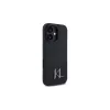 Karl Lagerfeld Shadow Metal Initial hardcase voor Apple iPhone 16 6,1 inch - zwart