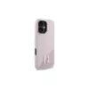 Karl Lagerfeld Shadow Metal Initial MagSafe hard case voor Apple iPhone 16 6,1 inch - roze