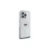 Karl Lagerfeld KLHMP16LHLSKIH hardcase IML Metal Karl Head MagSafe voor Apple iPhone 16 Pro, wit