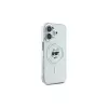 Karl Lagerfeld KLHMP16SHLSCHH iPhone 16 6,1 inch wit hardcase IML metaal Choupette Head MagSafe