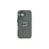 Karl Lagerfeld KLHMP16SHLSCHK iPhone 16 6.1 zwart hardcase IML Metal Choupette Head MagSafe