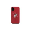 Karl Lagerfeld iPhone 16 Plus 6,7 inch Hardcase siliconen Karl & Choupette ring MagSafe - rood