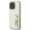 Karl Lagerfeld Metal Signature hardcase voor iPhone 16 Pro 6,3 inch goud