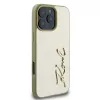 Karl Lagerfeld Metal Signature hardcase voor iPhone 16 Pro 6,3 inch goud