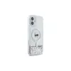 Karl Lagerfeld Liquid Glitter Karl Head MagSafe hardcase voor Apple iPhone 16 6,1 inch - transparant