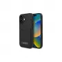 Karl Lagerfeld iPhone 16 6.1 hardcase met kaartvakken Monogram zwart