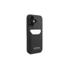 Karl Lagerfeld iPhone 16 6.1 hardcase met kaartvakken Monogram zwart