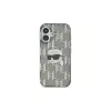 Karl Lagerfeld IML Karl Head Electroplated case voor iPhone 16 (zwart)