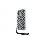 Karl Lagerfeld IML Zebra Pattern & Cord back cover voor Apple iPhone 16 - zwart