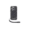 Karl Lagerfeld Zebra With Cord case voor iPhone 16 Pro, paars
