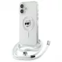 Karl Lagerfeld KLHMP16SHCCHNT iPhone 16 6.1 hardcase transparant IML Choupette Head & Cord MagSafe